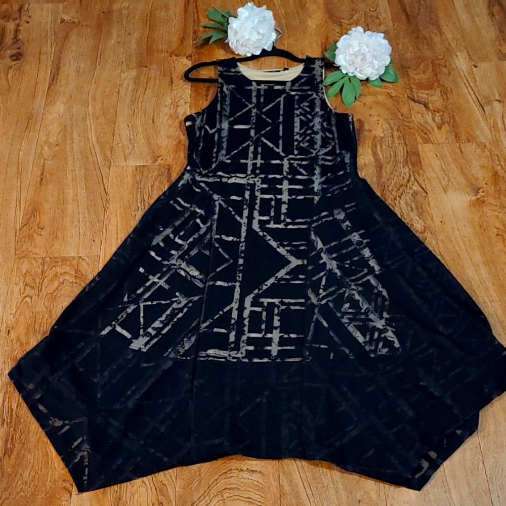 Apt. 9 black calf lenght dress size